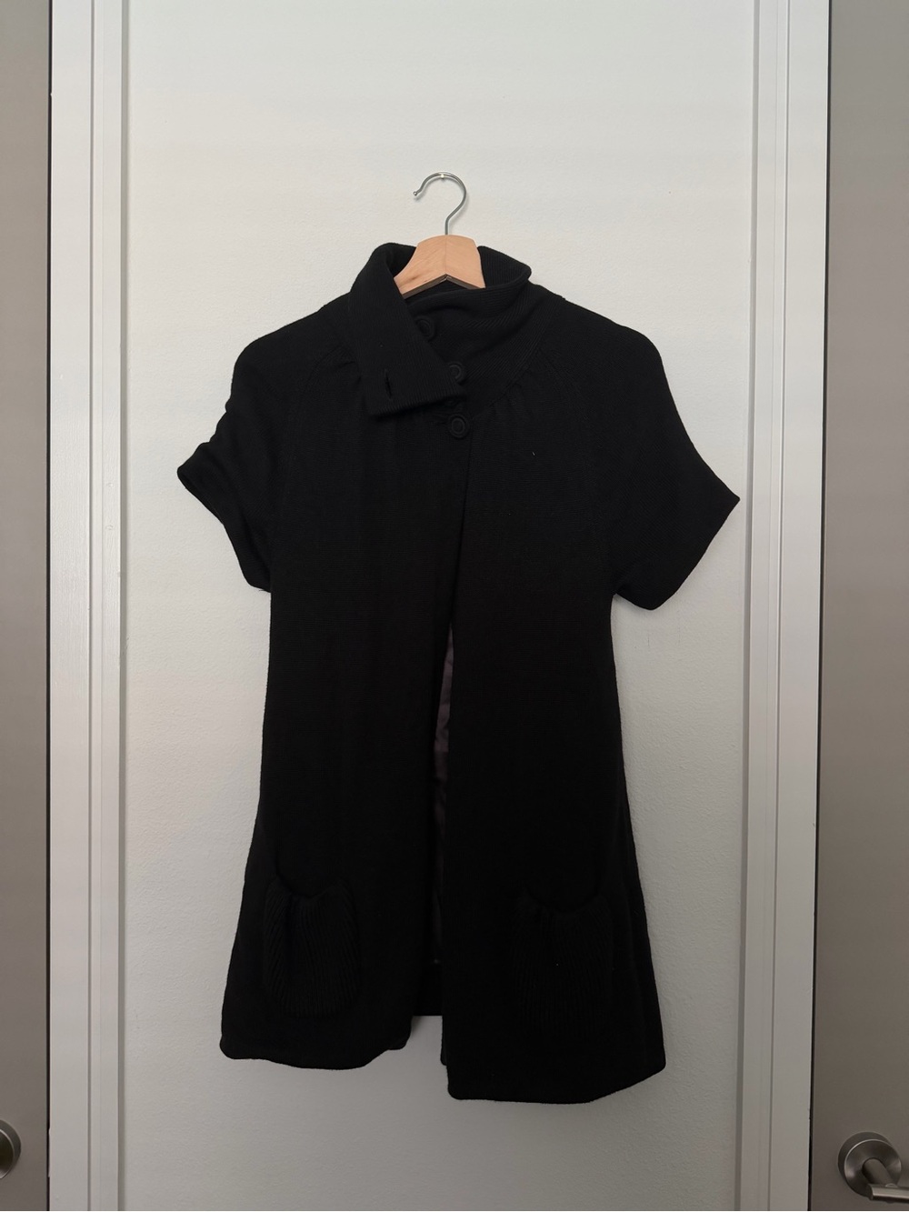 ALICE + OLIVIA • short sleeve wool long cardigan sweater